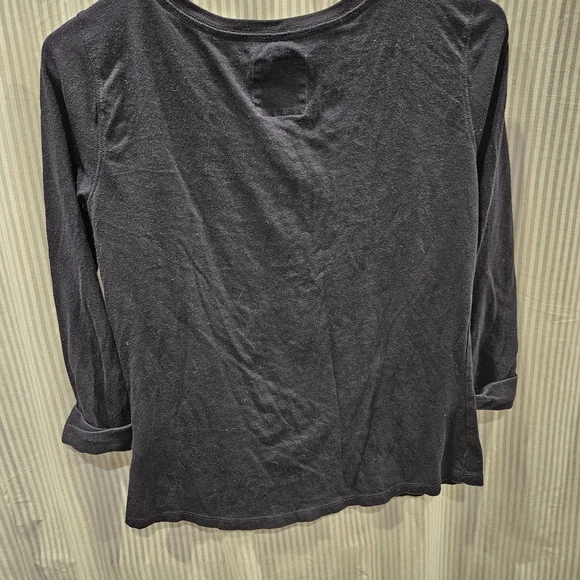 Y2k Hollister Dark Blue Lace Accent Shirt - Picture 4 of 6